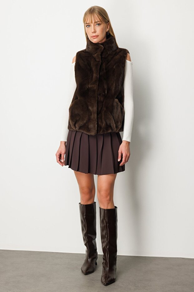 Torba Cepli Peluş Yelek - 4