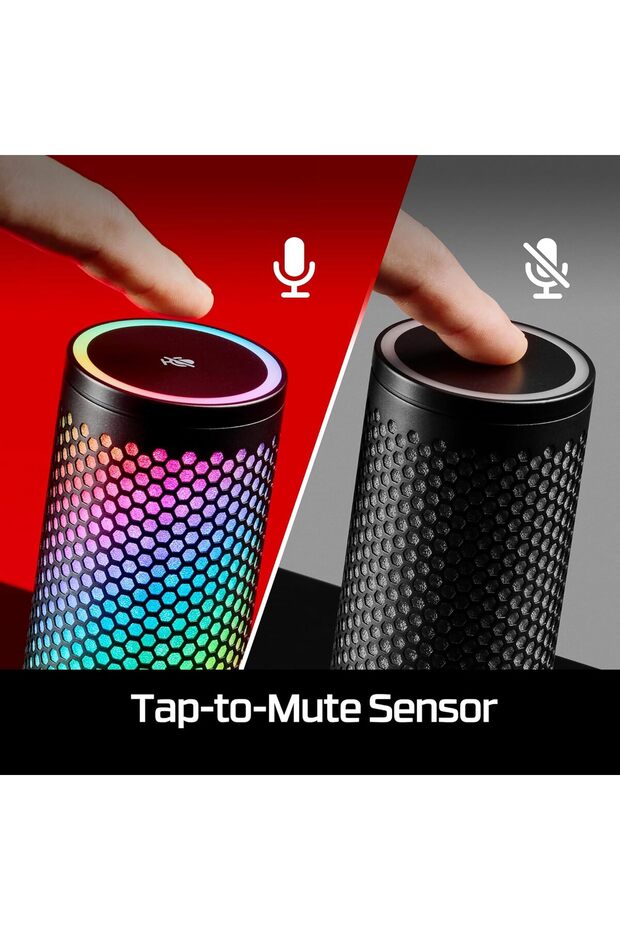 QuadCast 2S USB Microphone with RGB, Built-in Controls, Detachable Shock Mount, USB-C - Black - 6