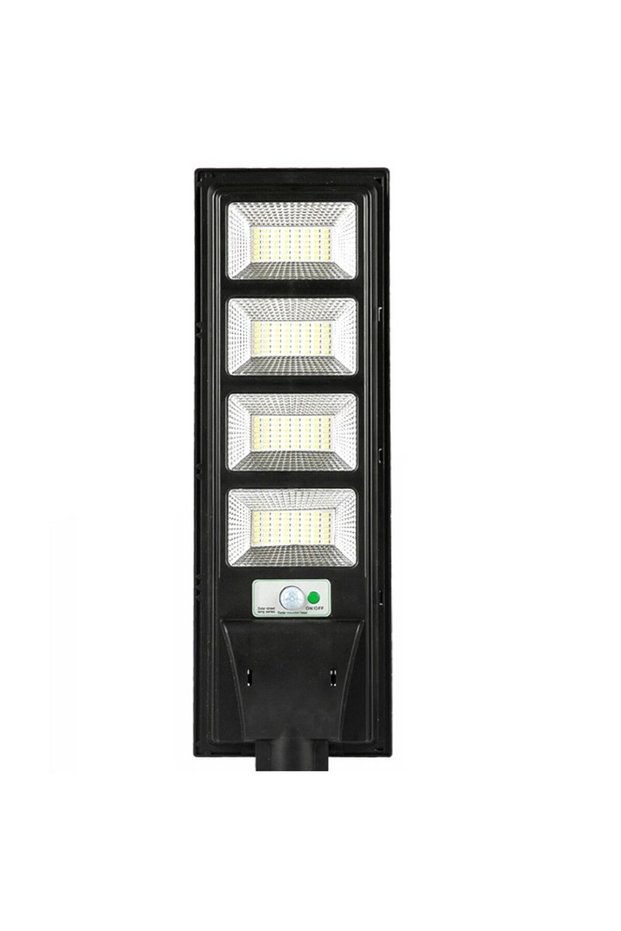 feature solar power, remote control, motion sensor, and energy-efficient lighting.