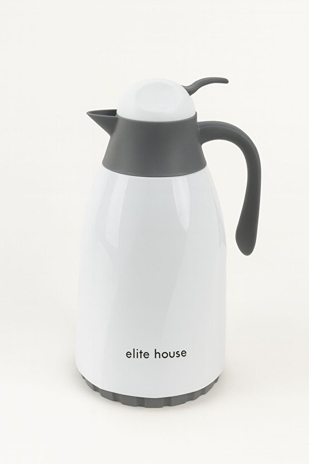Elite House 1.3 Liter Thermos – Keeps Hot for 12 Hours, Keeps Cold for 24 Hours, Heat-Insulated Glass Interior