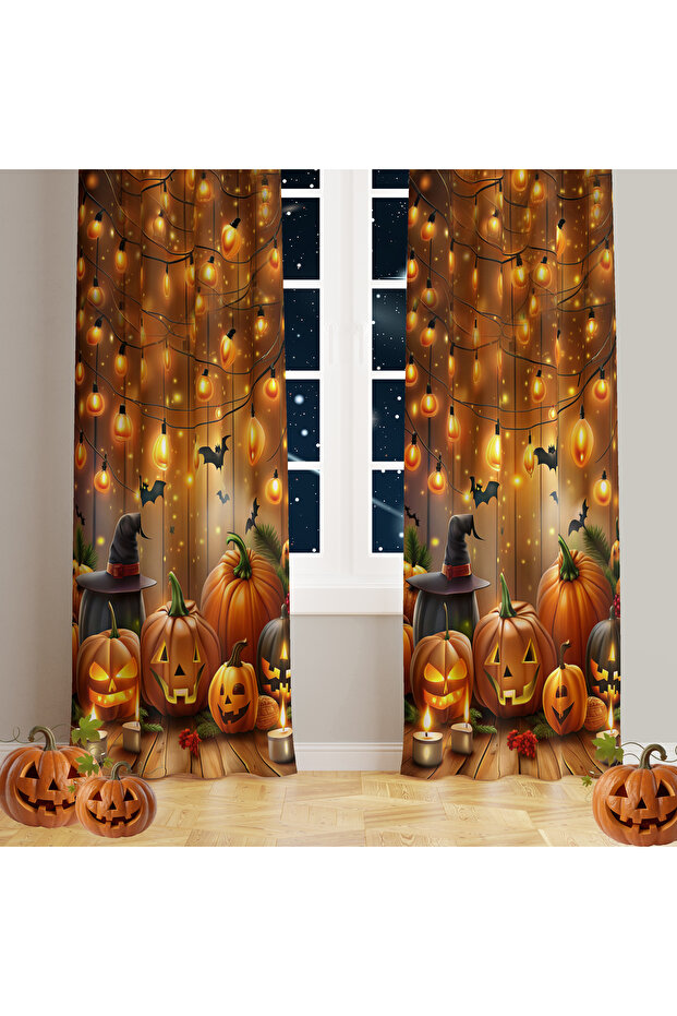Children's Room Background Curtain. Single Wing. High Quality Printed Fabric (Child Room Curtain) Halloween