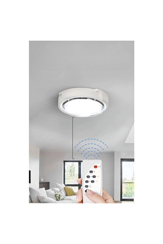 Flippy Solar Ceiling Light, 100 W, Diameter 240 Mm, With Remote Control, Extension Cord Length 4.6 M, Cool White - 3
