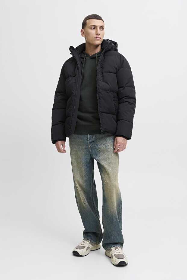 JJEOWEN Puffer Erkek Şişme Mont – Su Geçirmez, Soğuk Hava Koruması, Günlük Kışlık Ceket - 5