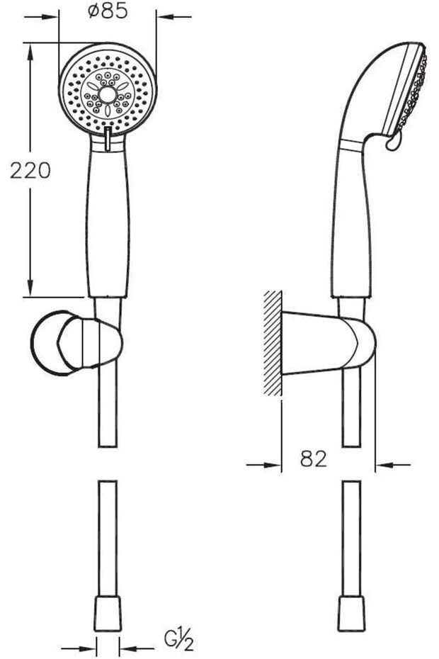 Compact 3F El Duşu Takımı A45694 - 2