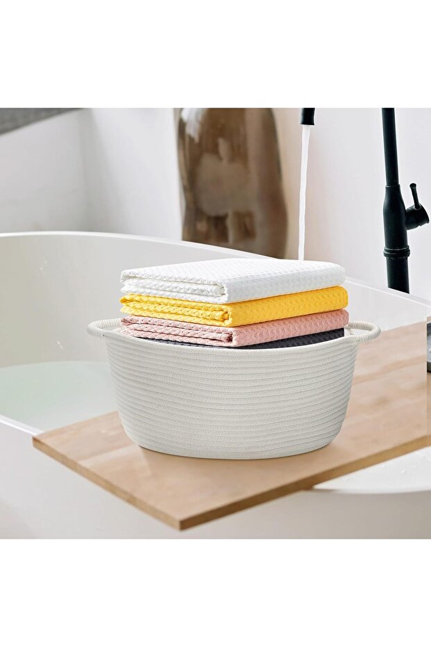 سله خيش باللون الابيض - 5