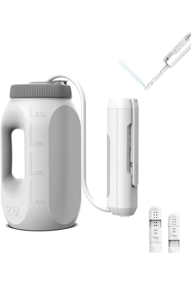 Portable Bidet for Travel — Rechargeable Portable Shattaf with 2.3L Tank