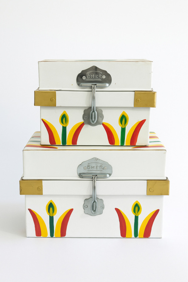 مجموعة صناديق معدنية تراثية - 1