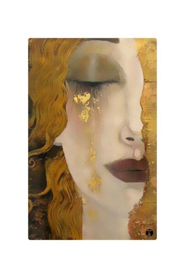Printed Fridge Magnet Beige/Yellow 8.5x0.4x5.5cm