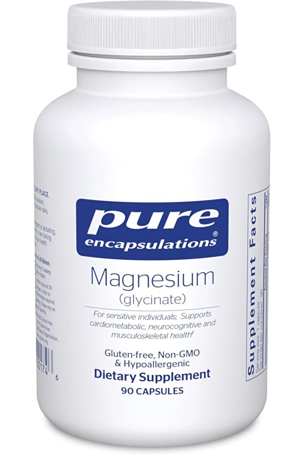 Magnesium (Glycinate) - Supports Enzymatic and Physiological Functions - 90 Caps - 1