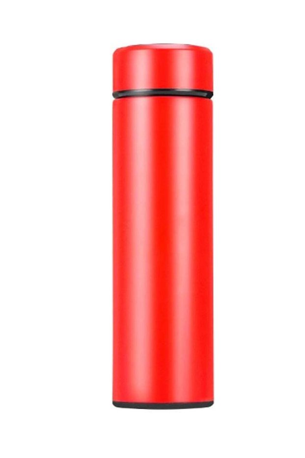 LED Temperature Display Water Bottle Red/Black