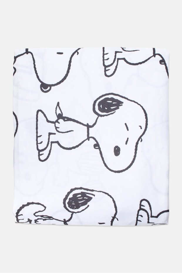 ملاءة سرير مزدوجة مطبوعة برسومات جرافيكية، متعددة الألوان - 1