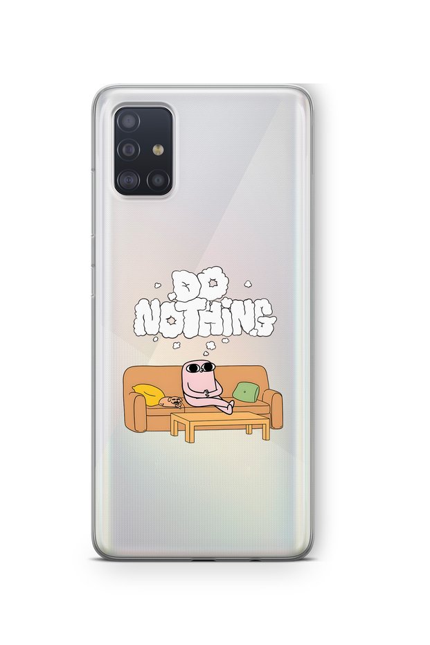 Samsung Galaxy M51 Compatible Do Nothing Patterned Transparent Phone Case