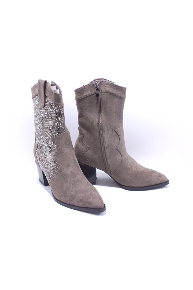 25K135-2 Taşlı kovboy Bot - 3