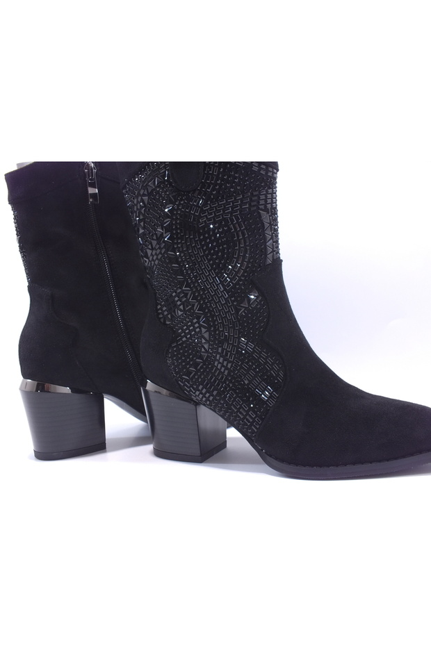 25K135-2 Taşlı kovboy Bot - 5