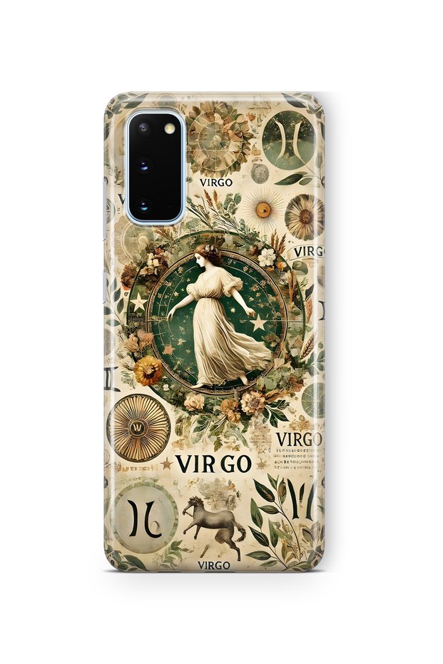 Samsung Galaxy S20 Fe Compatible Virgo Patterned Transparent Phone Case