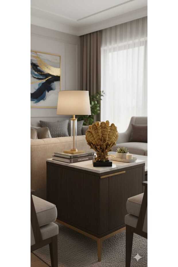 Midye Polyester Vazo - 1