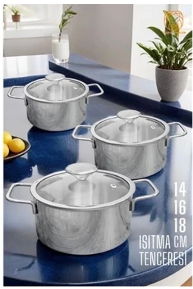 3lü Çelik tencere - 1