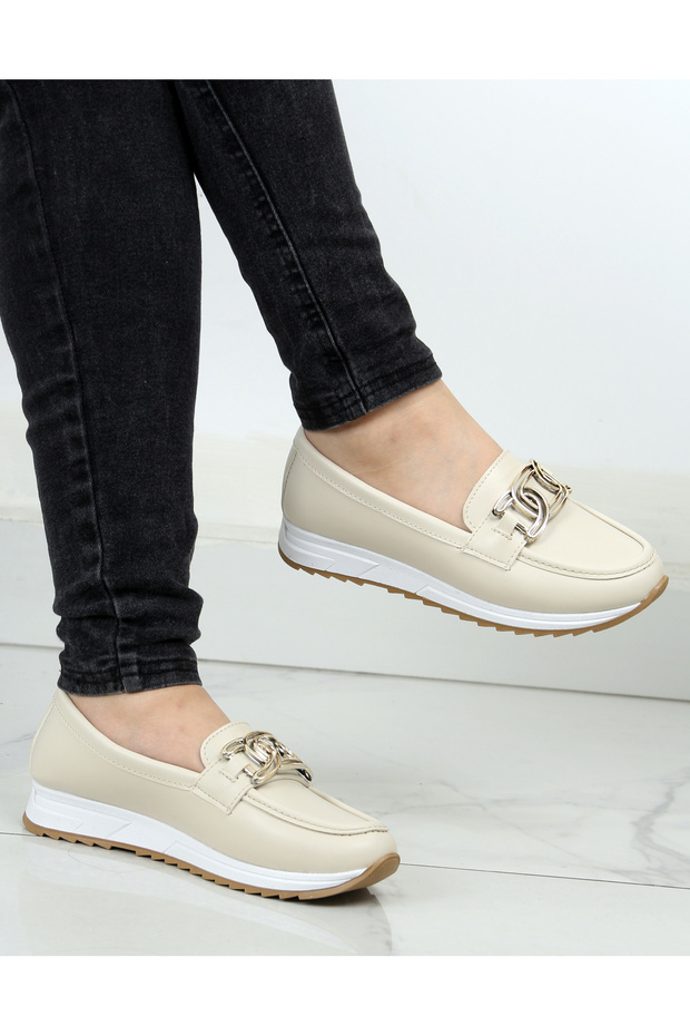 Orthopedic Sole Everyday Wear Buckled Women's Casual Ballet Flats