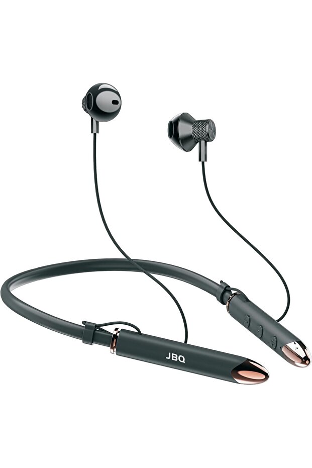 Wireless Neckband Earphones — 30H Playtime, 250mAh, Deep Bass, Magnetic Earbuds