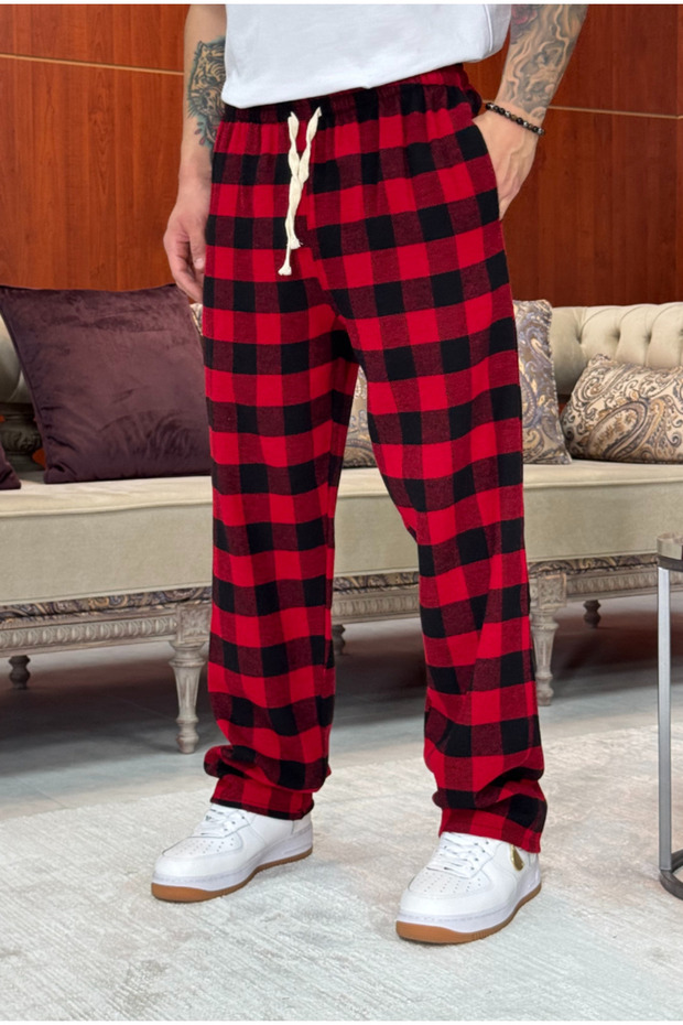 Ekose Pijama Altı - 8