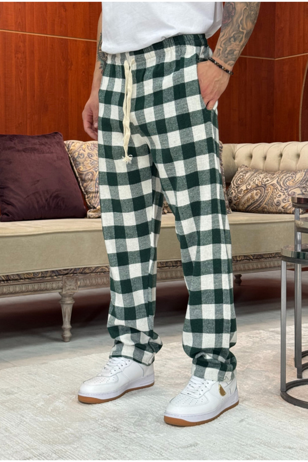 Ekose Pijama Altı - 3