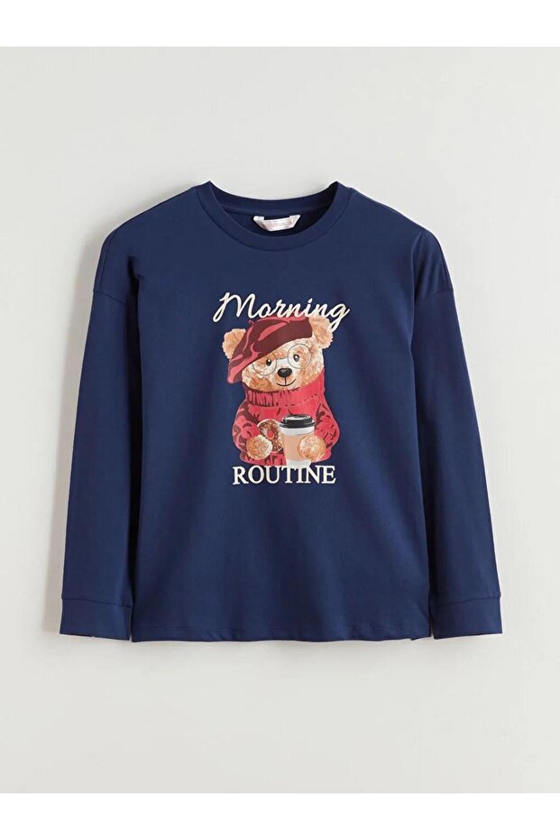 Ayı Teddy Baskılı Kadın Pijama Takımı (W5) - 6