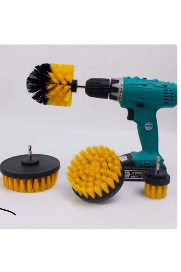 طقم فرشة دريل 3 قطع بلاستيك - 2