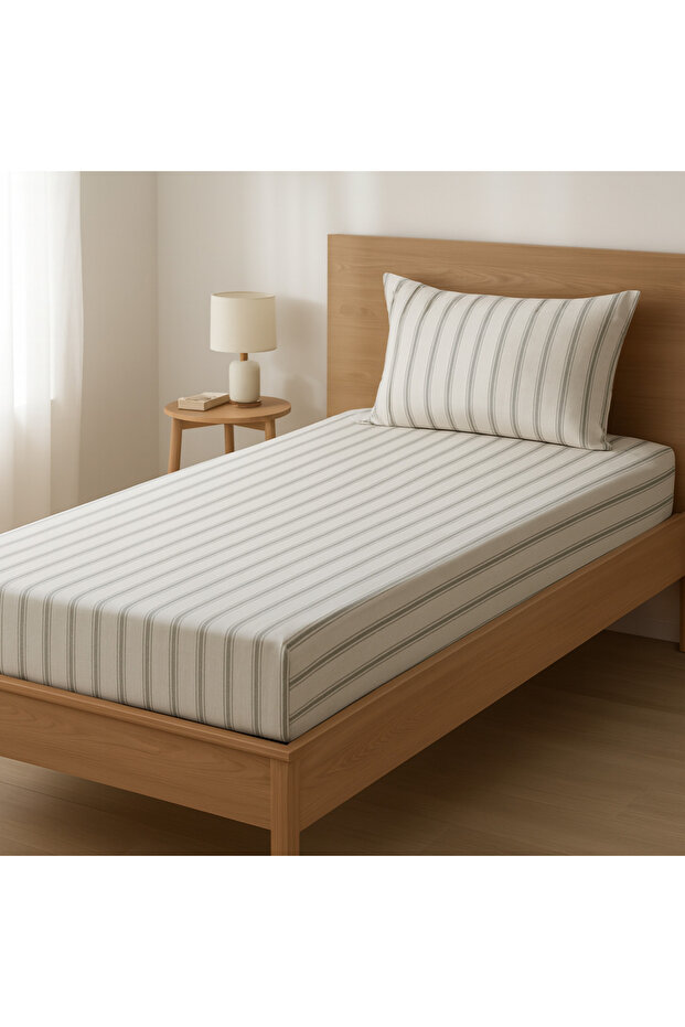 Single Bed Sheet and Pillowcase with Elastic (100X200 +30 cm)