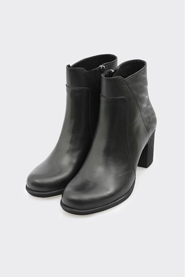 Hakiki Deri Topuklu Kadın Bot - 2