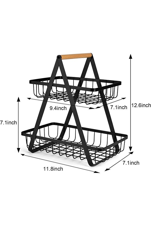 2-Tier Fruit Basket - 6