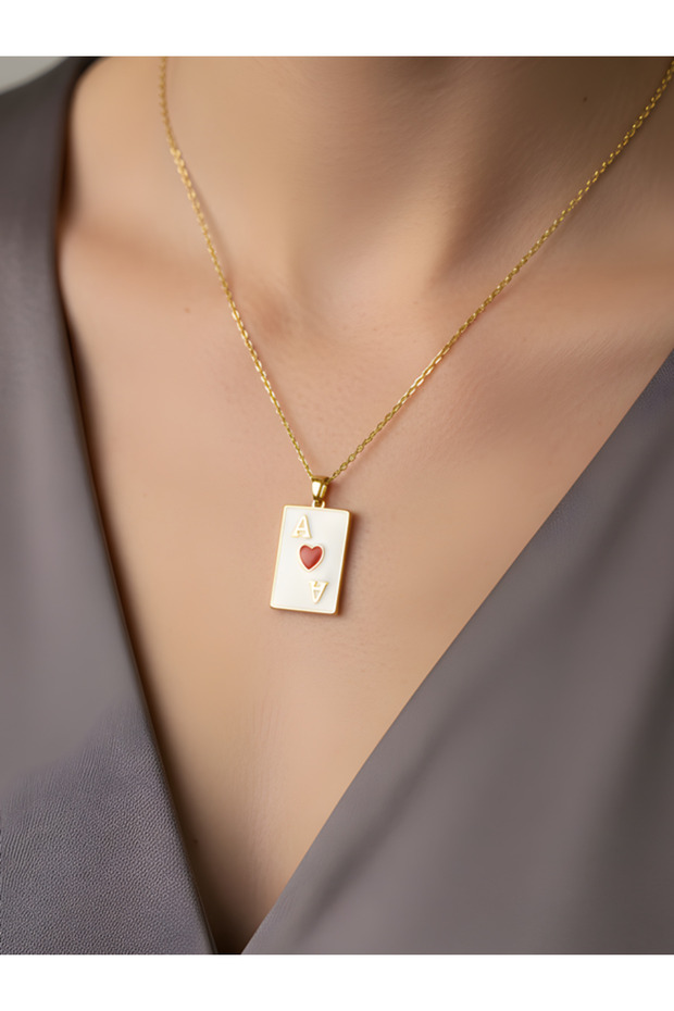 Kare As Çelik Kolye - 1