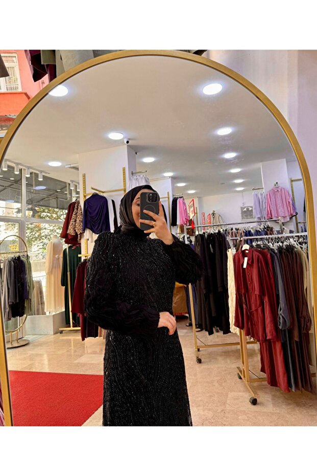 Simli Boncuklu Abiye - 3