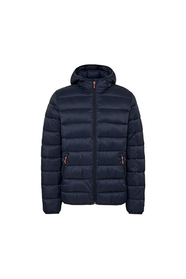 Erkek Kapitone Mont, Mavi - 1