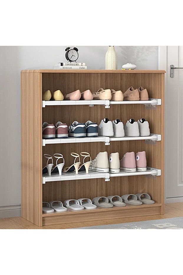 Set of 10 Self-Adhesive Supports for Shelves and Shelves, Shelf Mounting Without Holes, Dimensions 12 x 4 cm - 3