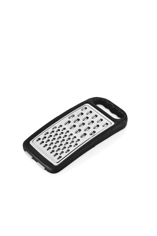 Slim Grater Qlux Stainless Steel Grater Household Caravan Space-Saving Grater Black L-00446 Black