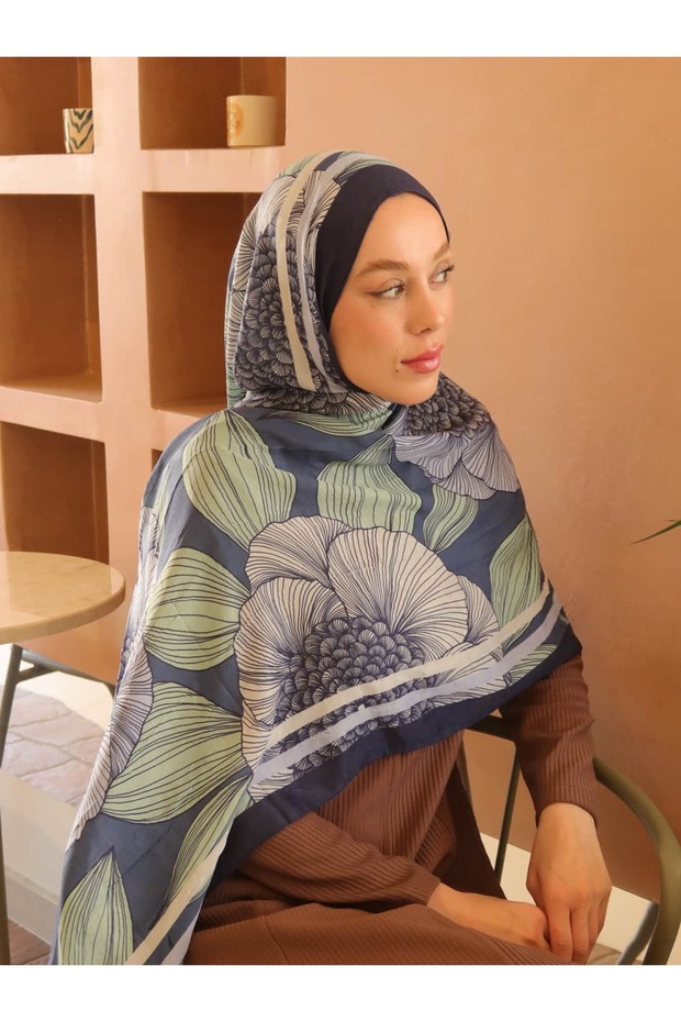 Seraflora Desen Bambu Şal - 1