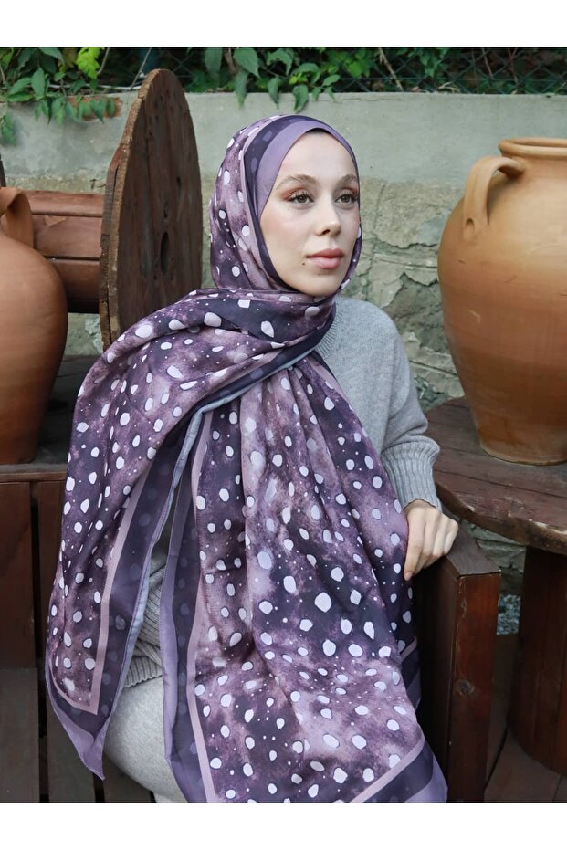 شال لينا بنمط الغزال - 1