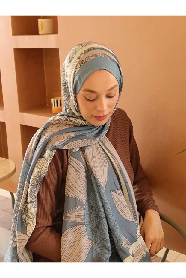 Seraflora Desen Bambu Şal - 2