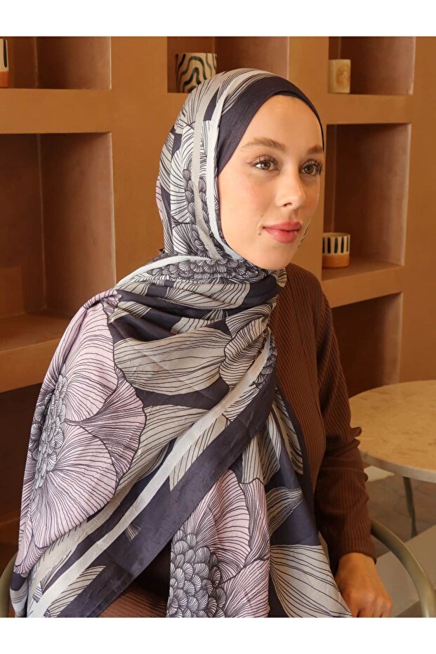 Seraflora Desen Bambu Şal - 3