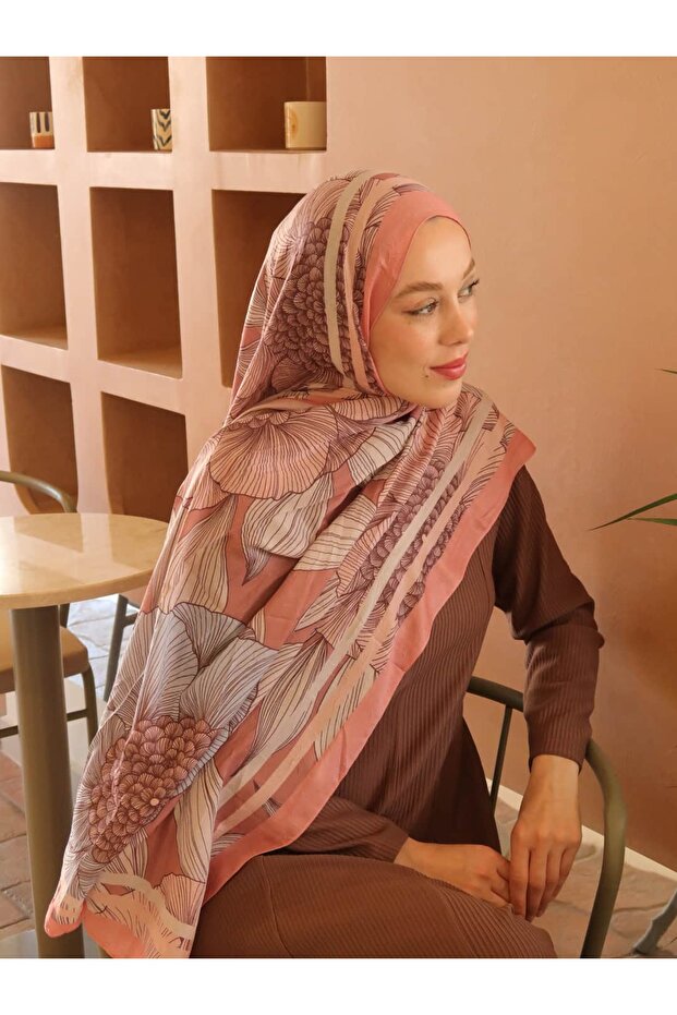 Seraflora Desen Bambu Şal - 2