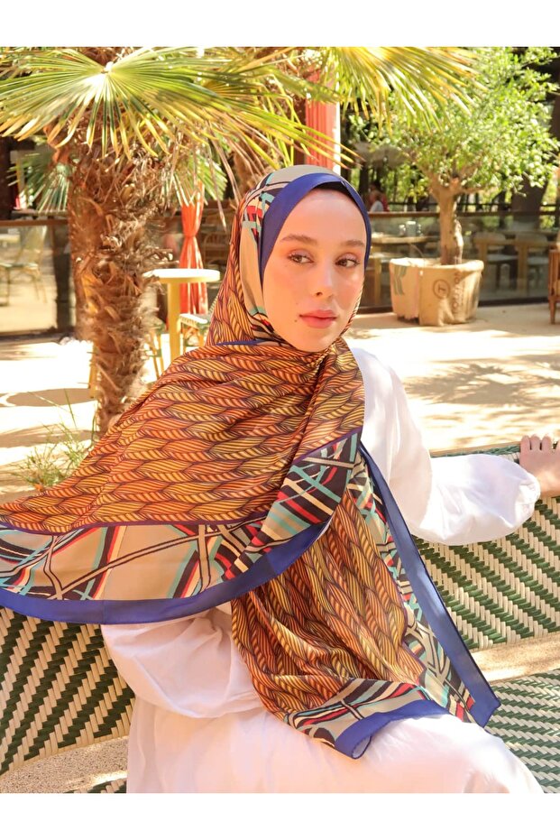 شال حرير دينية بنمط نورين