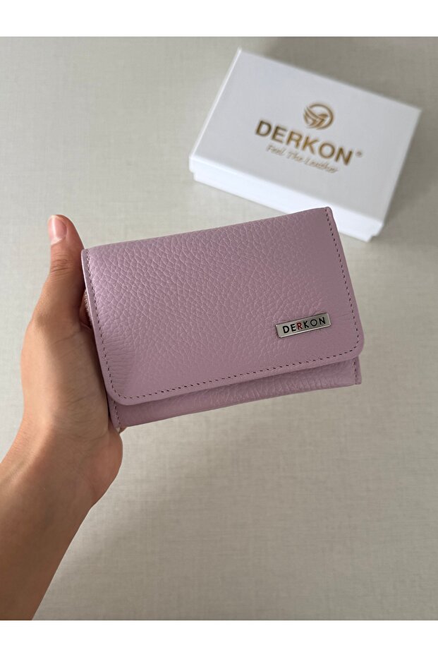 Small and Convenient Genuine Leather Women's Wallet That Can Fit in Any Bag Lilac