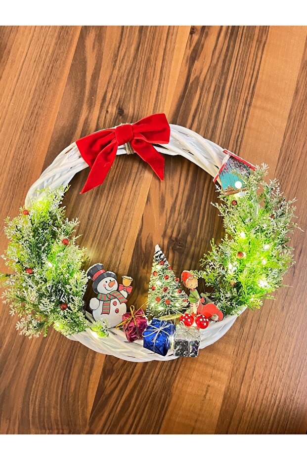 Lucky Store Işıklı Yılbaşı Kapı Süsü - 6