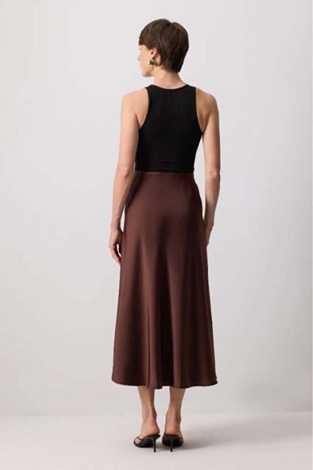 Basic Saten Etek Acı Kahve - 6