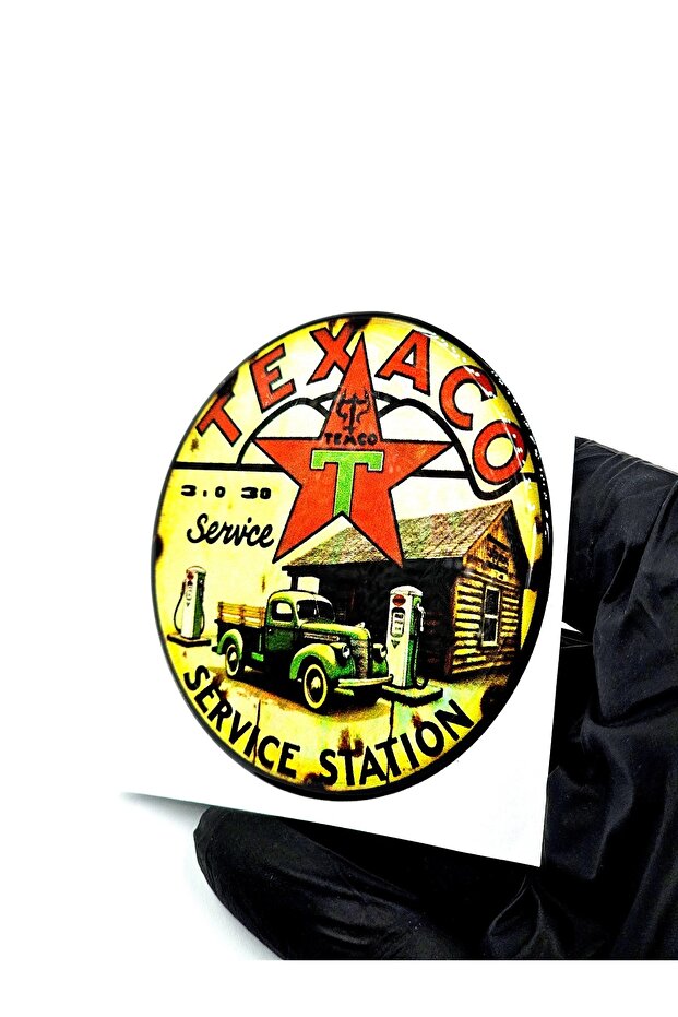 Damla Sticker Hologram Texaco Service Station