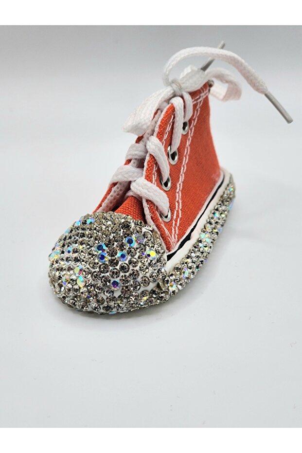 Crystal Stone Decorated Figure Model Bag Accessory-Keyring
