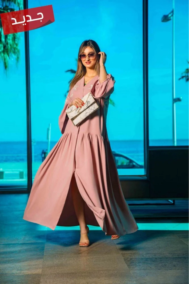 French silk summer abaya