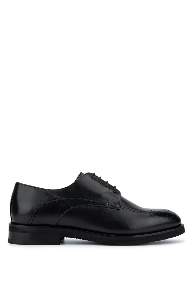Men's Genuine Leather Black Classic Shoes