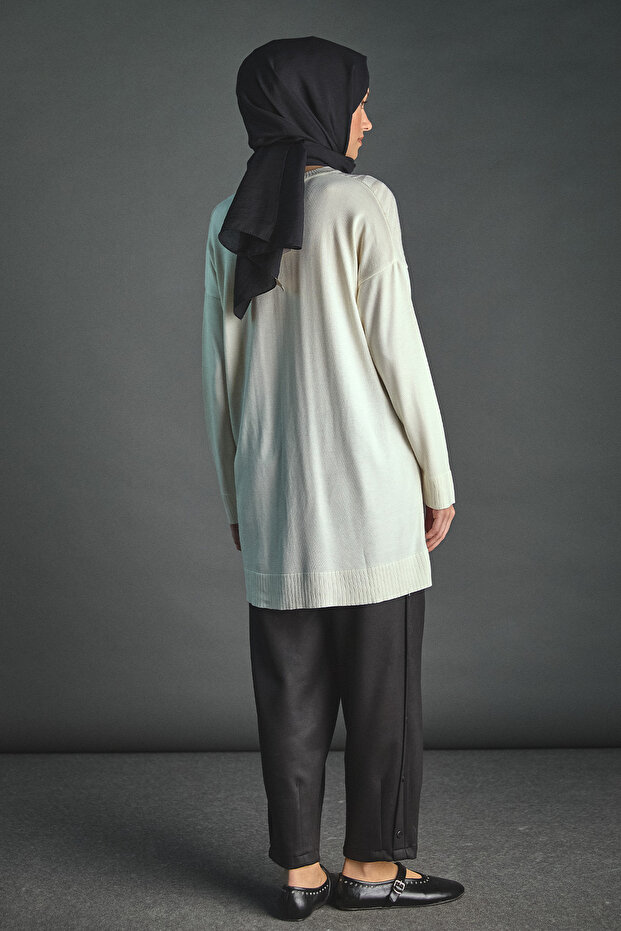 Zebra Desenli Triko Tunik - 3