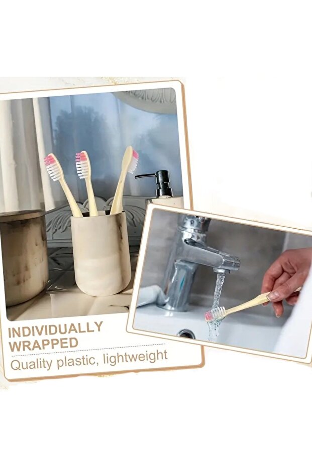 Toothbrush – Unisex Hygienic Set for Travel, Hotel, Office and Camping 5 Pieces